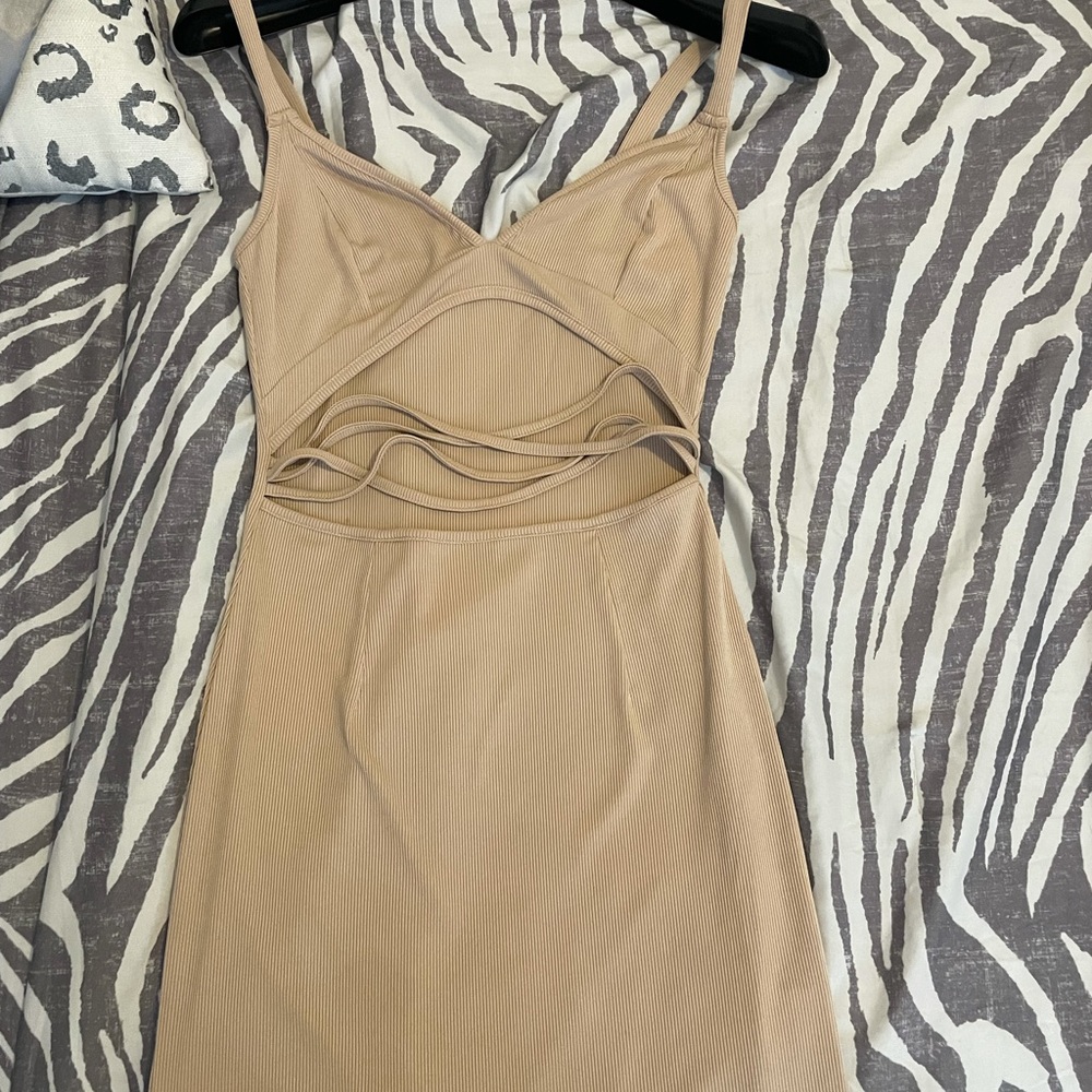 Dress, nude, SHEIN